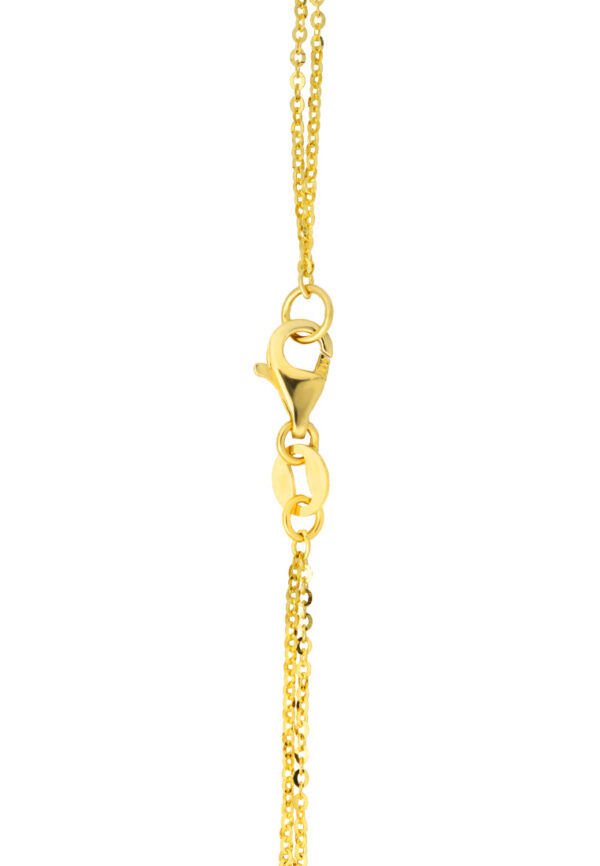 TOMEI Lusso Italia Dual-Tone Teardrop Bracelet, Yellow Gold 916