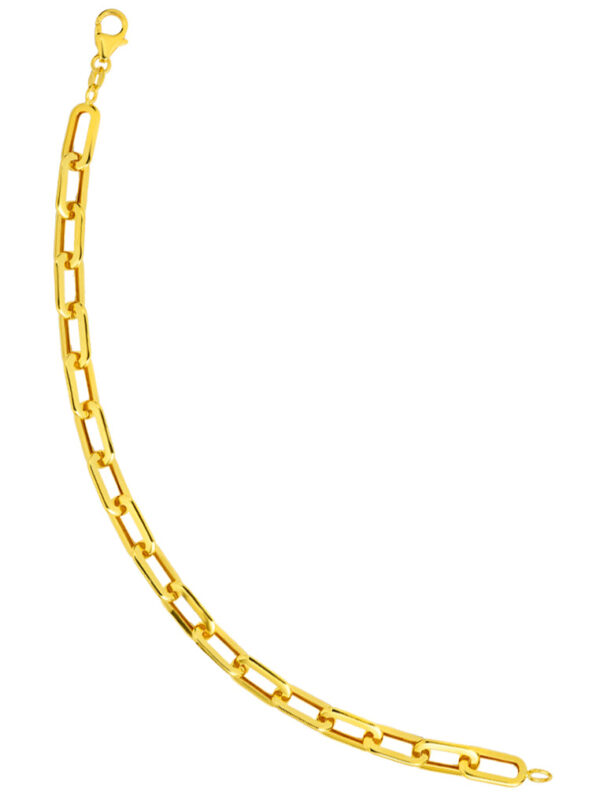 TOMEI Lusso Italia Glossy Sinki Bracelet, Yellow Gold 916