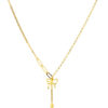 TOMEI Lusso Italia Dangling Ribbon Necklace, Yellow Gold 916