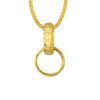 TOMEI Forever Entwined Ring Pendant, Yellow Gold 916