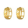 TOMEI Lusso Italia Diamond Shaped Loop Earrings, Yellow Gold 916