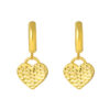 TOMEI Lusso Italia Love Hoop Earrings, Yellow Gold 916