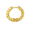 TOMEI Lusso Italia Twist Earrings, Yellow Gold 916