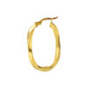 TOMEI Lusso Italia Slight Twist Earrings, Yellow Gold 916