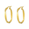 TOMEI Lusso Italia Slight Twist Earrings, Yellow Gold 916