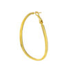 TOMEI Lusso Italia Dainty Big Hoop Earrings, Yellow Gold 916