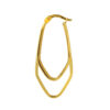 TOMEI Lusso Italia Triple Hoop Earrings, Yellow Gold 916