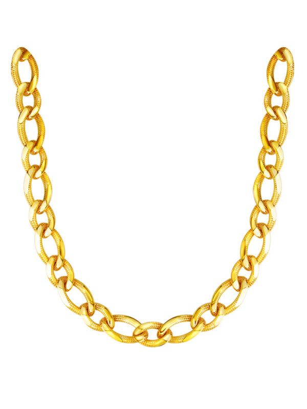 TOMEI Lusso Italia Pleated Necklace, Yellow Gold 916