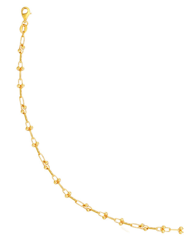 TOMEI Lusso Italia Beads Bracelet, Yellow Gold 916