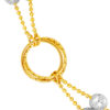 TOMEI Lusso Italia Tri-Tone Layered Beads Bracelet, Yellow Gold 916
