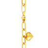 TOMEI Lusso Italia Heartt Linked Bracelet, Yellow Gold 916