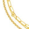 TOMEI Lusso Italia Stylist Layered Bracelet, Yellow Gold 916
