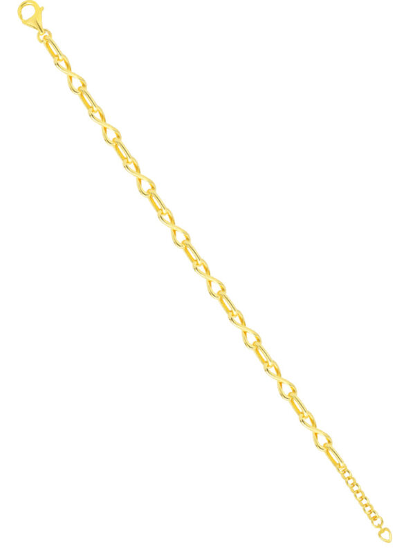TOMEI Infinity Linked Bracelet, Yellow Gold 916