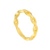 TOMEI Bold Link Ring, Yellow Gold 916