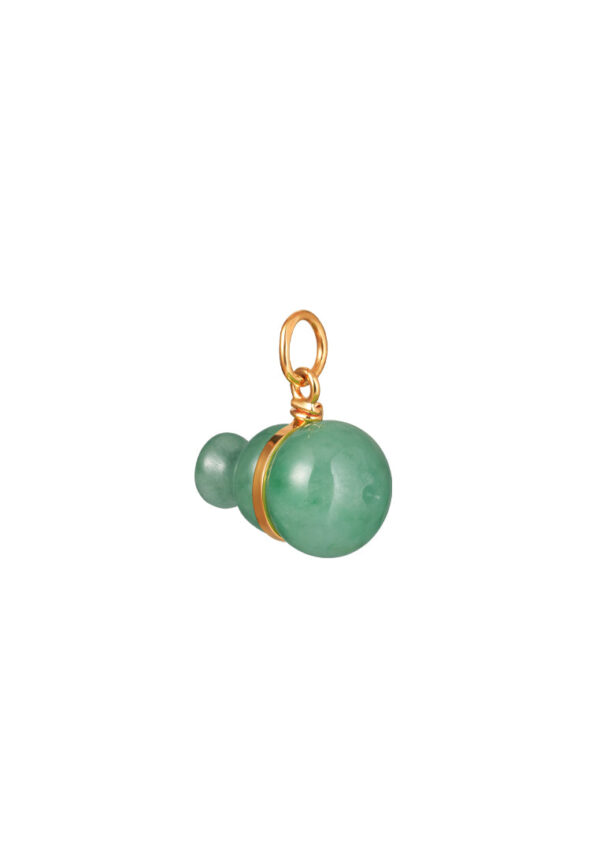 TOMEI Lucky Gourd Jade Pendant, Yellow Gold 835