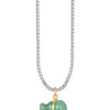 TOMEI Lucky Gourd Jade Pendant, Yellow Gold 835