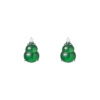 TOMEI Mini Gourd Jade Earrings, White Gold 750