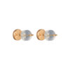 TOMEI Flat Jade Earrings, Yellow Gold 750
