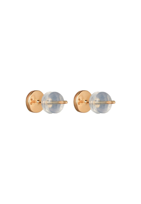 TOMEI Flat Jade Earrings, Yellow Gold 750