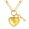 TOMEI Lusso Italia Unlock Your Heart Necklace, Yellow Gold 916
