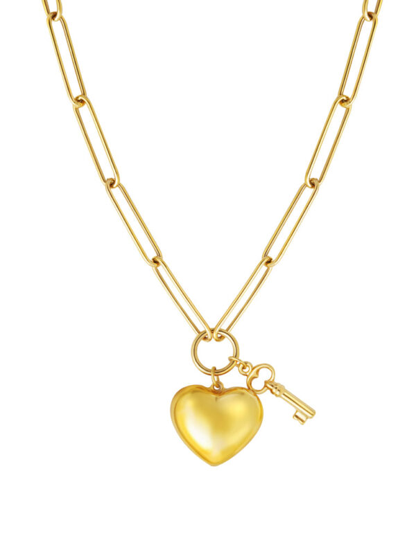 TOMEI Lusso Italia Unlock Your Heart Necklace, Yellow Gold 916