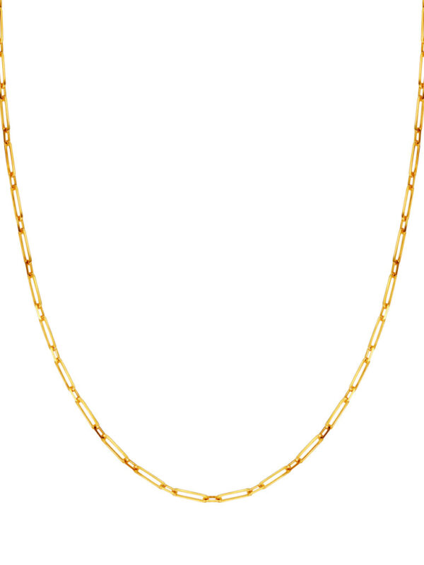 TOMEI Glossy Linked Necklace, Yellow Gold 916