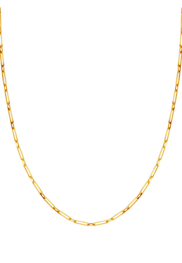 TOMEI Glossy Linked Necklace, Yellow Gold 916