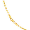 TOMEI Glossy Linked Necklace, Yellow Gold 916