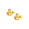 TOMEI Lusso Italia Wavy Layered Earrings, Yellow Gold 916
