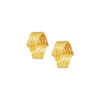 TOMEI Lusso Italia Wavy Layered Earrings, Yellow Gold 916