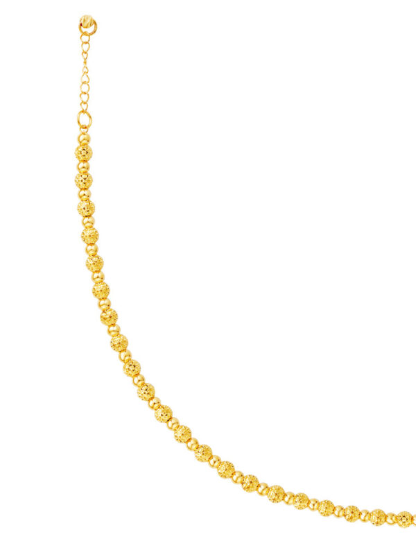 TOMEI Lusso Italia Fluorescence Beads Bracelet, Yellow Gold 916