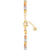 TOMEI Lusso Italia Tri-Tone Beads Bracelet, Yellow Gold 916