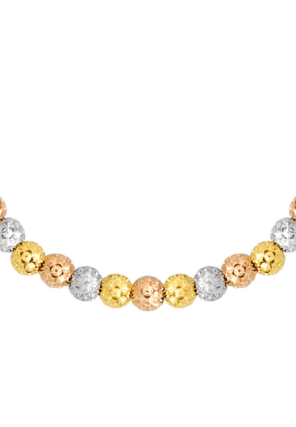 TOMEI Lusso Italia Fluorescence Beads Necklace, Yellow Gold 916