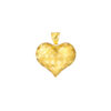 TOMEI Lusso Italia Woven Heart Pendant, Yellow Gold 916