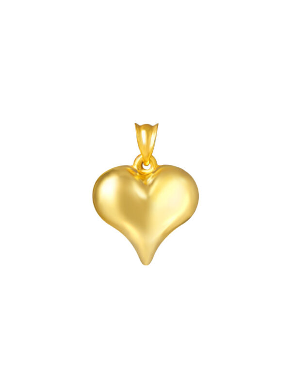TOMEI Lusso Italia Sparkling Love Pendant, Yellow Gold 916