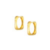 TOMEI Lusso Italia Square Earrings, Yellow Gold 916
