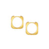 TOMEI Lusso Italia Square Earrings, Yellow Gold 916