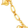 TOMEI Lusso Italia Kids Heart Bracelet, Yellow Gold 916