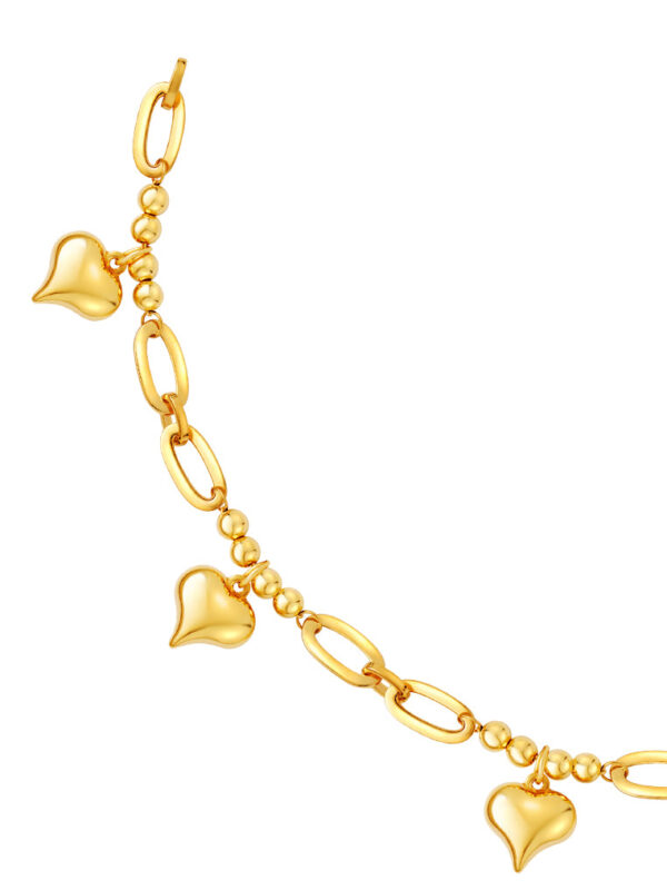 TOMEI Lusso Italia Kids Heart Bracelet, Yellow Gold 916