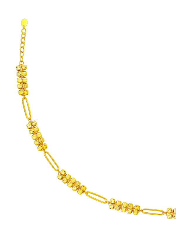 TOMEI Cubic Bracelet, Yellow Gold 916