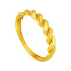 TOMEI Lusso Italia Braided Bangle, Yellow Gold 916