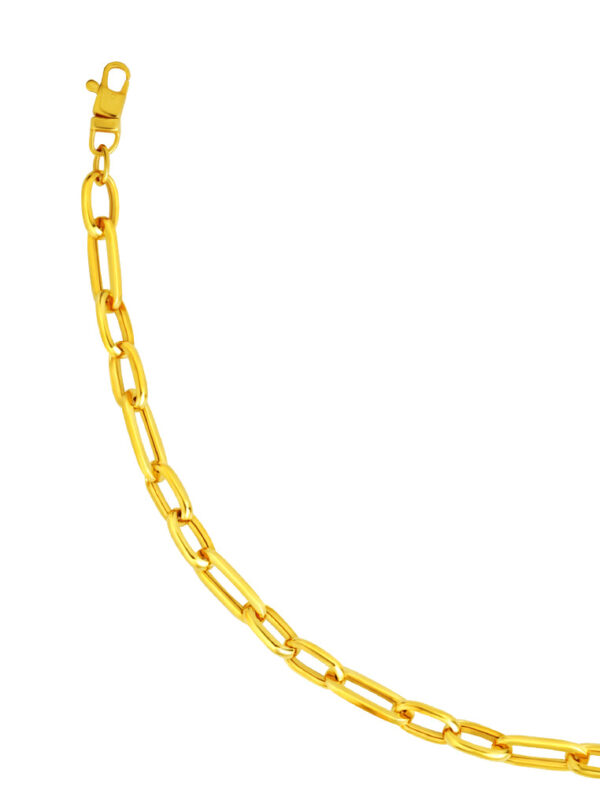 TOMEI Lusso Italia Glossy Linked Bracelet, Yelow Gold 916