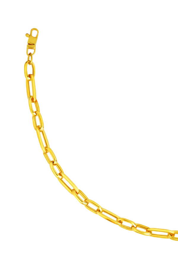 TOMEI Lusso Italia Glossy Linked Bracelet, Yelow Gold 916