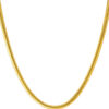 TOMEI Lusso Italia Snake Chain Necklace, Yellow Gold 916