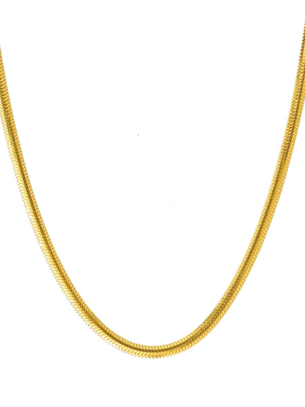 TOMEI Lusso Italia Snake Chain Necklace, Yellow Gold 916