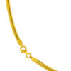TOMEI Lusso Italia Snake Chain Necklace, Yellow Gold 916