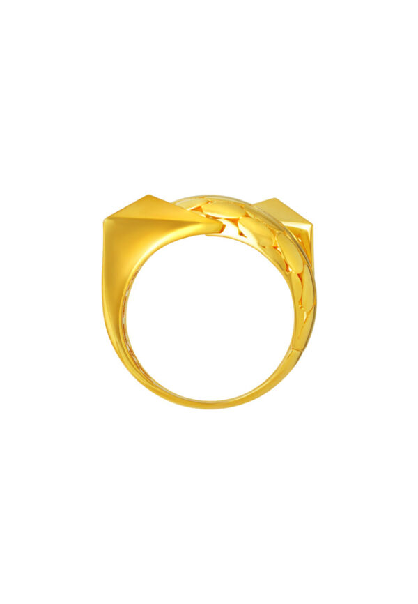 TOMEI Lusso Italia Scaly Ring, Yellow Gold 916