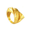 TOMEI Lusso Italia Scaly Ring, Yellow Gold 916