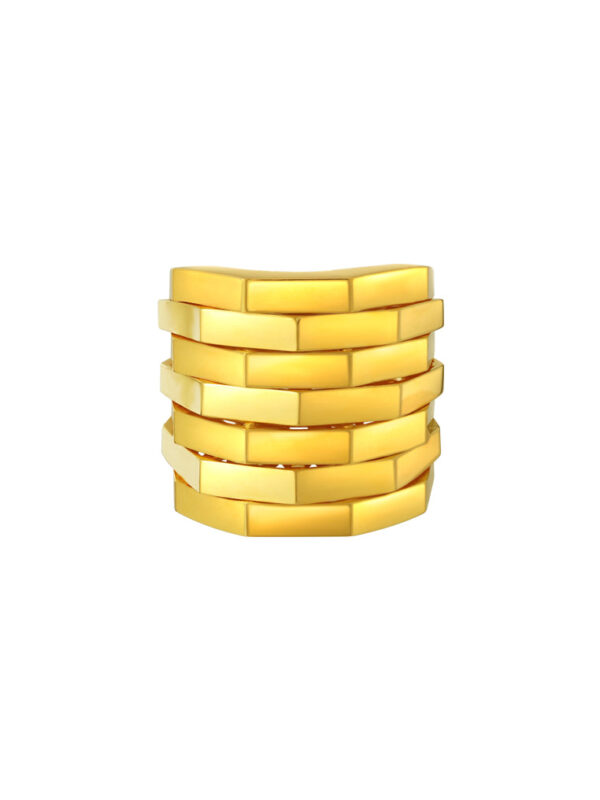 TOMEI Lusso Italia Stacking Ring, Yellow Gold 916