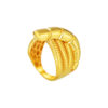 TOMEI Lusso Italia Layered Knot Ring, Yellow Gold 916